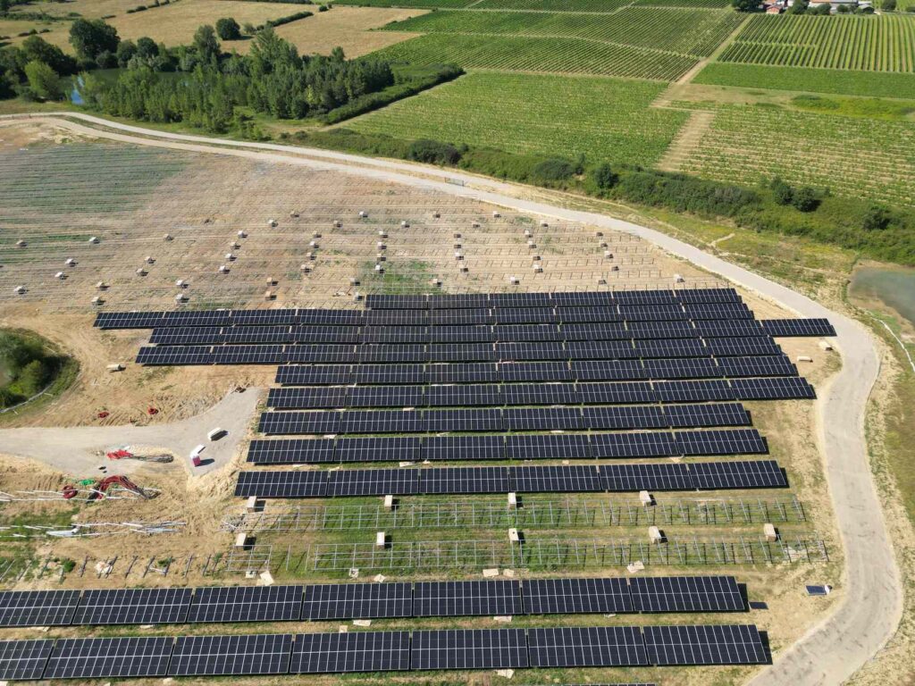 Centrale photovoltaïque au sol · Cantois · 18,10 MWc  DJI 0411