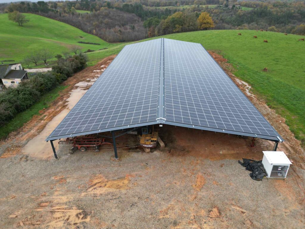 Toiture photovoltaïque · Deltreuil · 449,54 kWc  DJI 0563