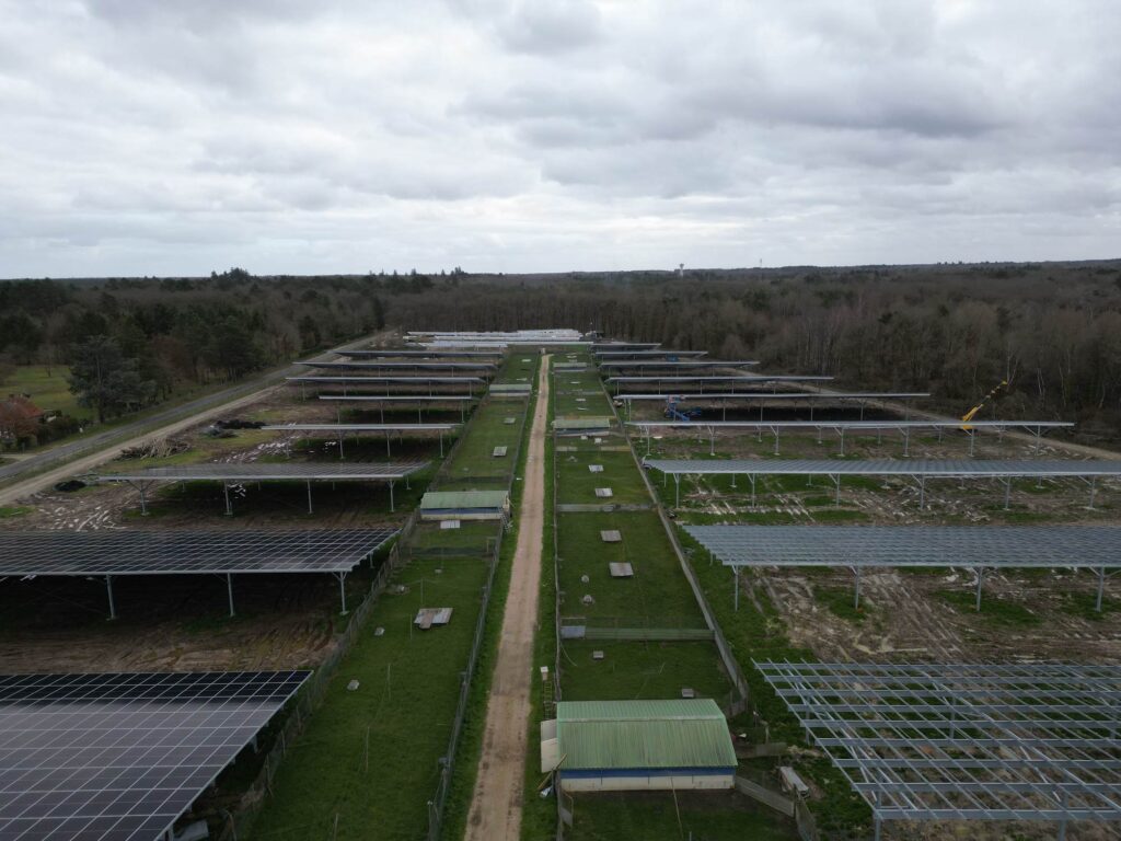 Volière agrivoltaïque · La Selle-en-Hermoy · 36,60 MWc  DJI 0742